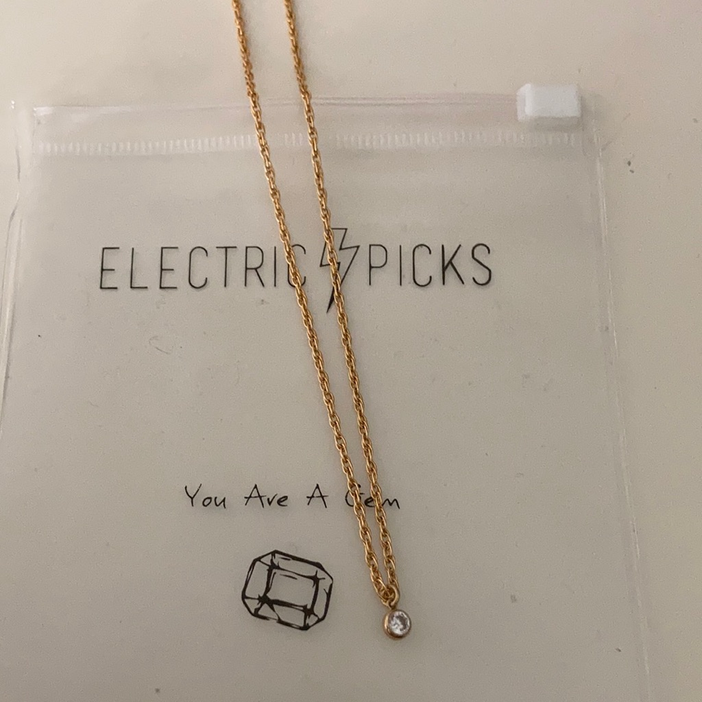 Electric Picks Gold Filled Necklace 50$